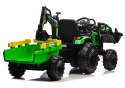LEAN CARS Koparka Z Naczepą Na Akumulator SX2068 Zielona