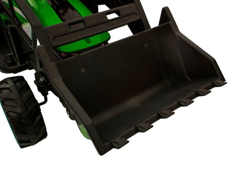 LEAN CARS Koparka Z Naczepą Na Akumulator SX2068 Zielona LEAN CARS Koparka Z Naczepą Na Akumulator SX2068 Zielona