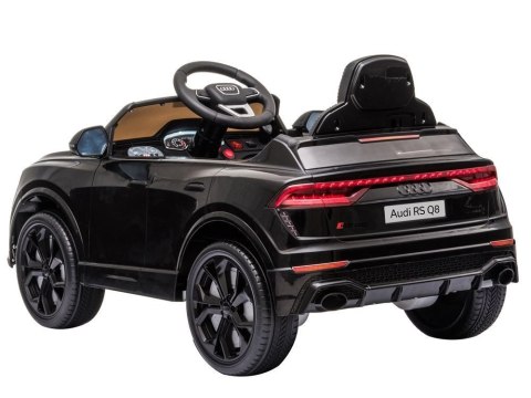 LEAN CARS Samochód na akumulator Audi RS Q8 czarny LEAN CARS Samochód na akumulator Audi RS Q8 czarny