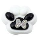 LEAN TOYS Gniotek Kocia Łapka Antystresowa Sensoryczna Squishy Motyl Biało-Czarna