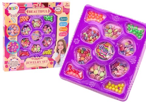 LEAN TOYS Koraliki Do Robienia Biżuterii DIY Zestaw Kreatywny Zawieszki Kwiatuszki LEAN TOYS Koraliki Do Robienia Biżuterii DIY Zestaw Kreatywny Zawieszki Kwiatuszki