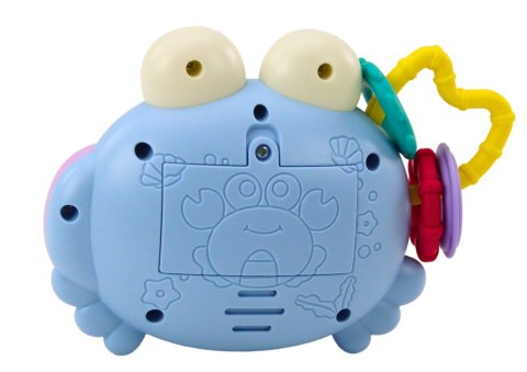 LEAN TOYS Krab Aparat Grzechotka Projektor Na Baterie Dźwięki Niebieski LEAN TOYS Krab Aparat Grzechotka Projektor Na Baterie Dźwięki Niebieski