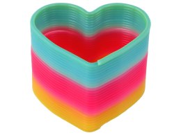 LEAN TOYS Kultowa Tęczowa Sprężyna Serce Uspokajająca Gadżet 6CM