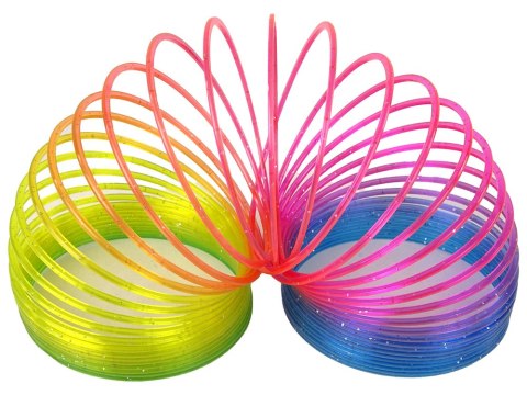 LEAN TOYS Magiczna Zwariowana Sprężyna Tęczowa Brokatowa LEAN TOYS Magiczna Zwariowana Sprężyna Tęczowa Brokatowa