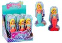 LEAN TOYS ﻿Syrenka Do Kąpieli Nakręcana Do Wody Pływająca Turkusowa Różowa Lalka MIX
