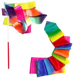 LEAN TOYS Wstążka Gimnastyczna Do Tańca Ćwiczeń Kolorowa 205 x 5cm