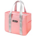 LEAN Torba Termiczna Izolacyjna Śniadaniowa Lunch Bag Różowa 24cm