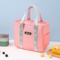 LEAN Torba Termiczna Izolacyjna Śniadaniowa Lunch Bag Różowa 24cm