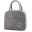 LEAN Torba Termiczna Izolacyjna Śniadaniowa Lunch Bag Szara 23cm