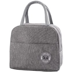 LEAN Torba Termiczna Izolacyjna Śniadaniowa Lunch Bag Szara 23cm