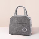 LEAN Torba Termiczna Izolacyjna Śniadaniowa Lunch Bag Szara 23cm