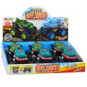 LEAN Toys Auto Terenowe Dinozaur Napęd Światła Dźwięki Zielony Turkusowy