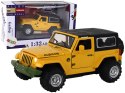 LEAN Toys Auto Terenowe Napęd Frykcyjny Na Baterie Metalowy Żółty 1:32