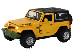 LEAN Toys Auto Terenowe Napęd Frykcyjny Na Baterie Metalowy Żółty 1:32