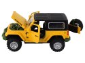 LEAN Toys Auto Terenowe Napęd Frykcyjny Na Baterie Metalowy Żółty 1:32