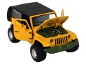 LEAN Toys Auto Terenowe Napęd Frykcyjny Na Baterie Metalowy Żółty 1:32