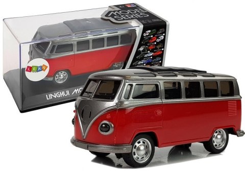 LEAN Toys Autobus Resorak z Napędem Frykcyjnym Na Baterie Światła Dźwięki Czerwony LEAN Toys Autobus Resorak z Napędem Frykcyjnym Na Baterie Światła Dźwięki Czerwony