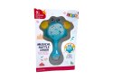 LEAN Toys Bębenek Grzechotka Krab Dla Dzieci Światełka Melodie Niebieski