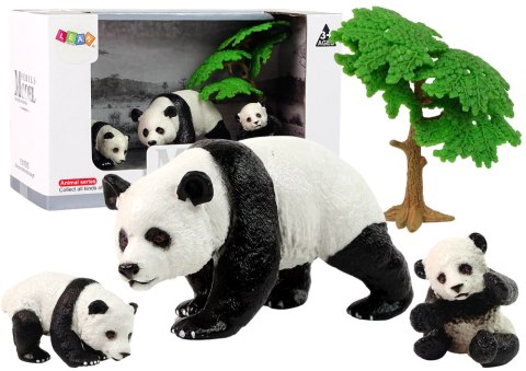 LEAN Toys Figurka Zwierzęta Zestaw Panda z Małymi LEAN Toys Figurka Zwierzęta Zestaw Panda z Małymi