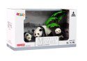 LEAN Toys Figurka Zwierzęta Zestaw Panda z Małymi