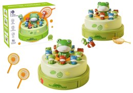 LEAN Toys Gra Skaczące Żabki Siatki Światła Dźwięki Zielona