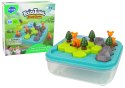 LEAN Toys Gra Układanka Edukacyjna Tetris Łamigłówka Leśne Zwierzęta