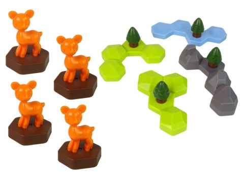 LEAN Toys Gra Układanka Edukacyjna Tetris Łamigłówka Leśne Zwierzęta LEAN Toys Gra Układanka Edukacyjna Tetris Łamigłówka Leśne Zwierzęta