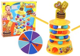 LEAN Toys Gra Zręcznościowa Mysz Myszki Kulki Zjeżdżalnia Wieża Piłeczki