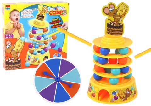 LEAN Toys Gra Zręcznościowa Mysz Myszki Kulki Zjeżdżalnia Wieża Piłeczki LEAN Toys Gra Zręcznościowa Mysz Myszki Kulki Zjeżdżalnia Wieża Piłeczki