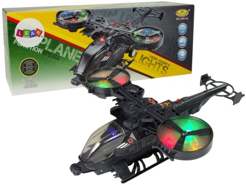 LEAN Toys Helikopter Wojskowy Ogromne Skrzydła Światła Dźwięk Obraca Się LEAN Toys Helikopter Wojskowy Ogromne Skrzydła Światła Dźwięk Obraca Się