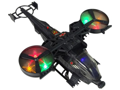 LEAN Toys Helikopter Wojskowy Ogromne Skrzydła Światła Dźwięk Obraca Się LEAN Toys Helikopter Wojskowy Ogromne Skrzydła Światła Dźwięk Obraca Się