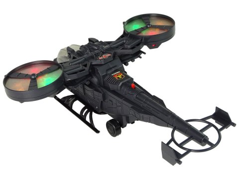 LEAN Toys Helikopter Wojskowy Ogromne Skrzydła Światła Dźwięk Obraca Się LEAN Toys Helikopter Wojskowy Ogromne Skrzydła Światła Dźwięk Obraca Się