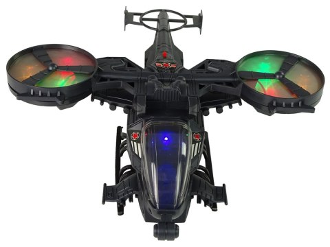 LEAN Toys Helikopter Wojskowy Ogromne Skrzydła Światła Dźwięk Obraca Się LEAN Toys Helikopter Wojskowy Ogromne Skrzydła Światła Dźwięk Obraca Się