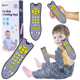 LEAN Toys Interaktywny Pilot TV Dla Malucha Edukacyjny Światło Dźwięk
