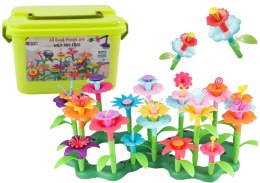 LEAN Toys Klocki Konstrukcyjne Ogród Kwiatki 135 Elementów