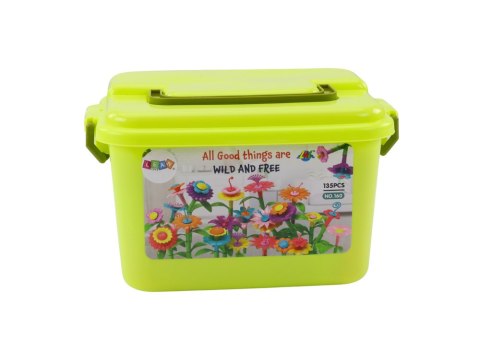 LEAN Toys Klocki Konstrukcyjne Ogród Kwiatki 135 Elementów LEAN Toys Klocki Konstrukcyjne Ogród Kwiatki 135 Elementów