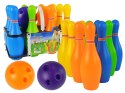 LEAN Toys Kolorowy Zestaw Gry w Kręgle 10 szt Kula 26 cm