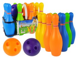 LEAN Toys Kolorowy Zestaw Gry w Kręgle 10 szt Kula 26 cm