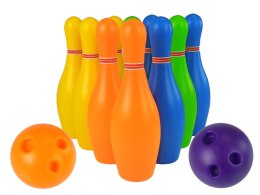 LEAN Toys Kolorowy Zestaw Gry w Kręgle 10 szt Kula 26 cm