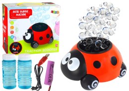 LEAN Toys Maszynka do Baniek Mydlanych Biedronka Podświetlana Na Kółkach