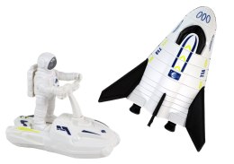 LEAN Toys Misja Kosmiczna Zestaw Kosmos Rakieta Astronauta Statek Kosmiczny 5 ele