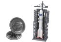 LEAN Toys Misja Kosmiczna Zestaw Kosmos Rakieta Astronauta Statek Kosmiczny 5 ele
