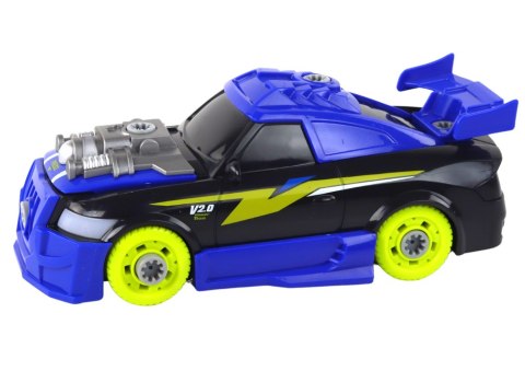 LEAN Toys Niebieskie Auto DIY Do Skręcania i Rozkręcania Dźwięki Światła Wiertarka LEAN Toys Niebieskie Auto DIY Do Skręcania i Rozkręcania Dźwięki Światła Wiertarka