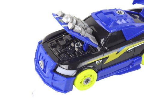 LEAN Toys Niebieskie Auto DIY Do Skręcania i Rozkręcania Dźwięki Światła Wiertarka LEAN Toys Niebieskie Auto DIY Do Skręcania i Rozkręcania Dźwięki Światła Wiertarka