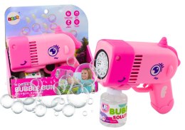 LEAN Toys Pistolet Na Bańki Mydlane Światła Dinozaur Różowy