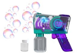 LEAN Toys Pistolet Na Bańki Mydlane Światła Fioletowy
