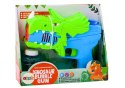 LEAN Toys Pistolet na Bańki Mydlane Dinozaur Niebiesko- Zielony