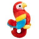 LEAN Toys Pluszowa Maskotka Papuga Opaska Bransoletka Na Rękę Czerwona