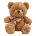 LEAN Toys Pluszowa Maskotka Przytulanka Duży Miś Z Kokardką Brązowy 40cm