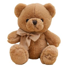 LEAN Toys Pluszowa Maskotka Przytulanka Duży Miś Z Kokardką Brązowy 40cm